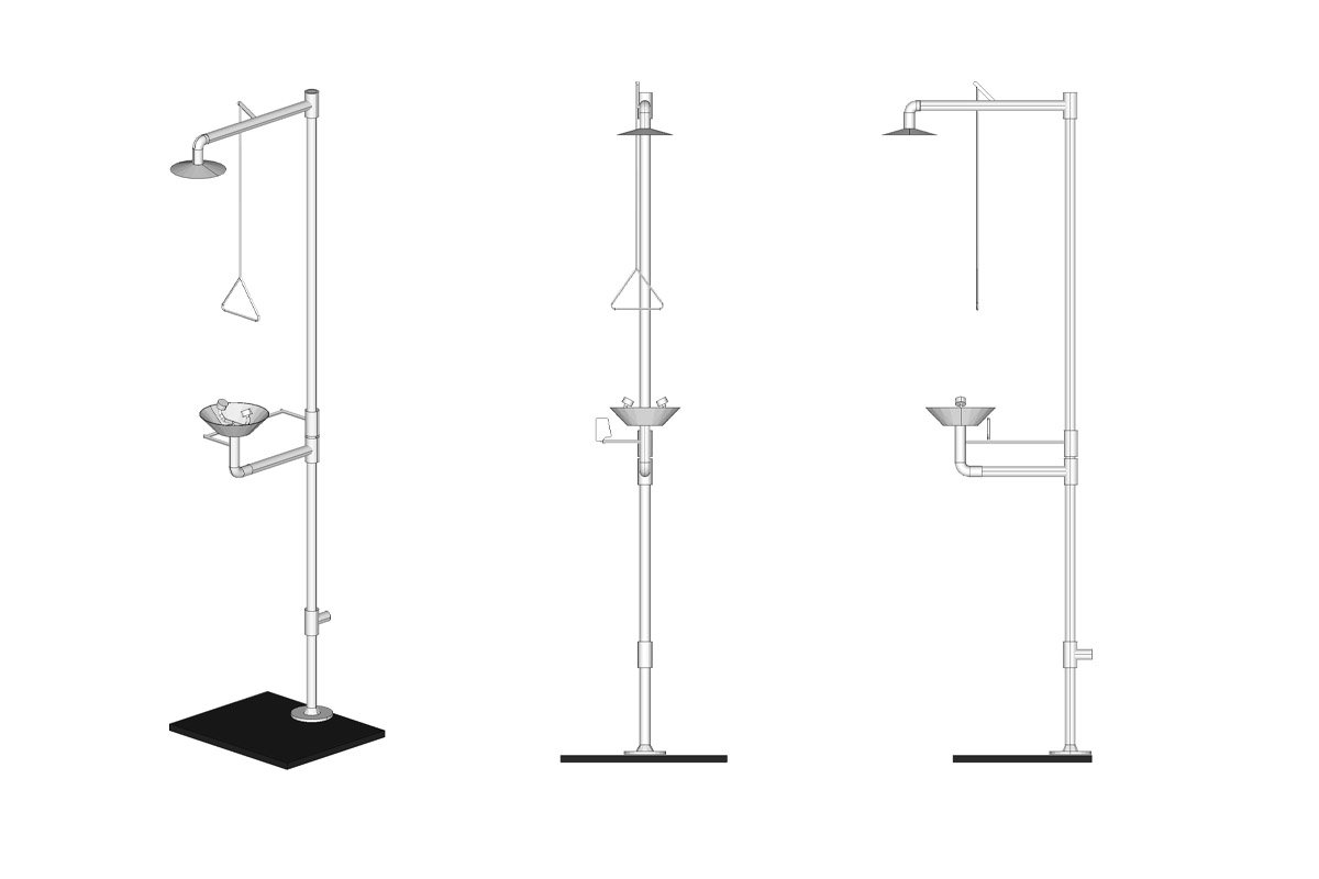 Emergency Shower and Eyewash Station Seri ES-01 – Brand i-blush® LabPro - Foto 3