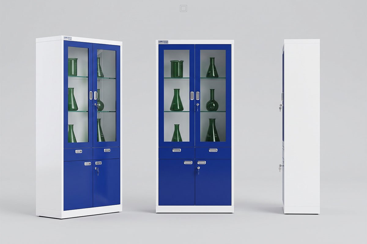 Glassware Storage Cabinet Laboratorium Seri GW-02 – Brand i-blush® LabPro