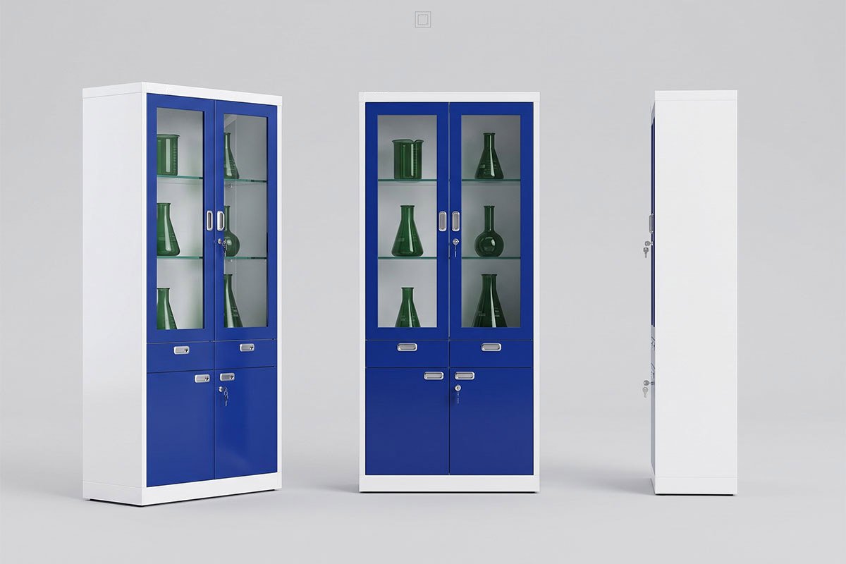 Glassware Storage Cabinet Laboratorium Seri GW-02 – Brand i-blush® LabPro