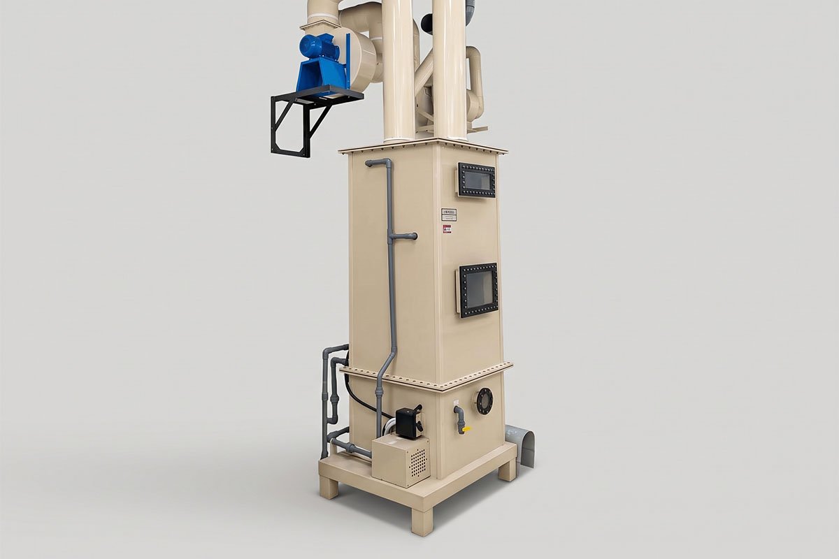 Wet Scrubber Netralisasi Gas Asam Laboratorium Seri WS-01 – Brand i-blush® LabPro - Foto 3