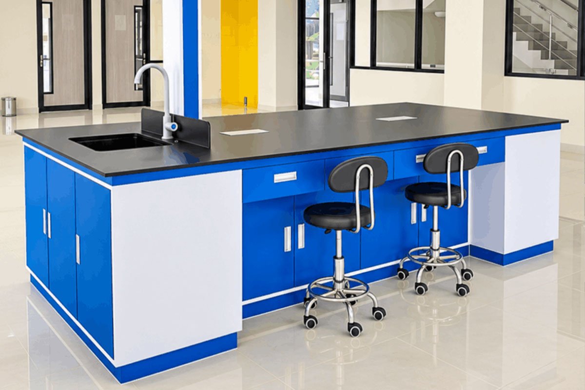 Meja Island Bench Laboratorium Modular Seri IB-IBL Modular – Brand i-blush® LabPro
