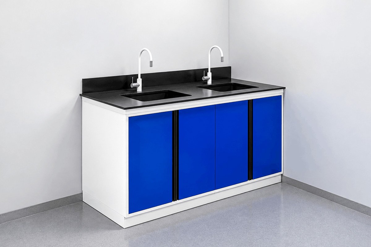 Meja Sink Cabinet Laboratorium Seri IB-SKC Modular – Brand i-blush® LabPro