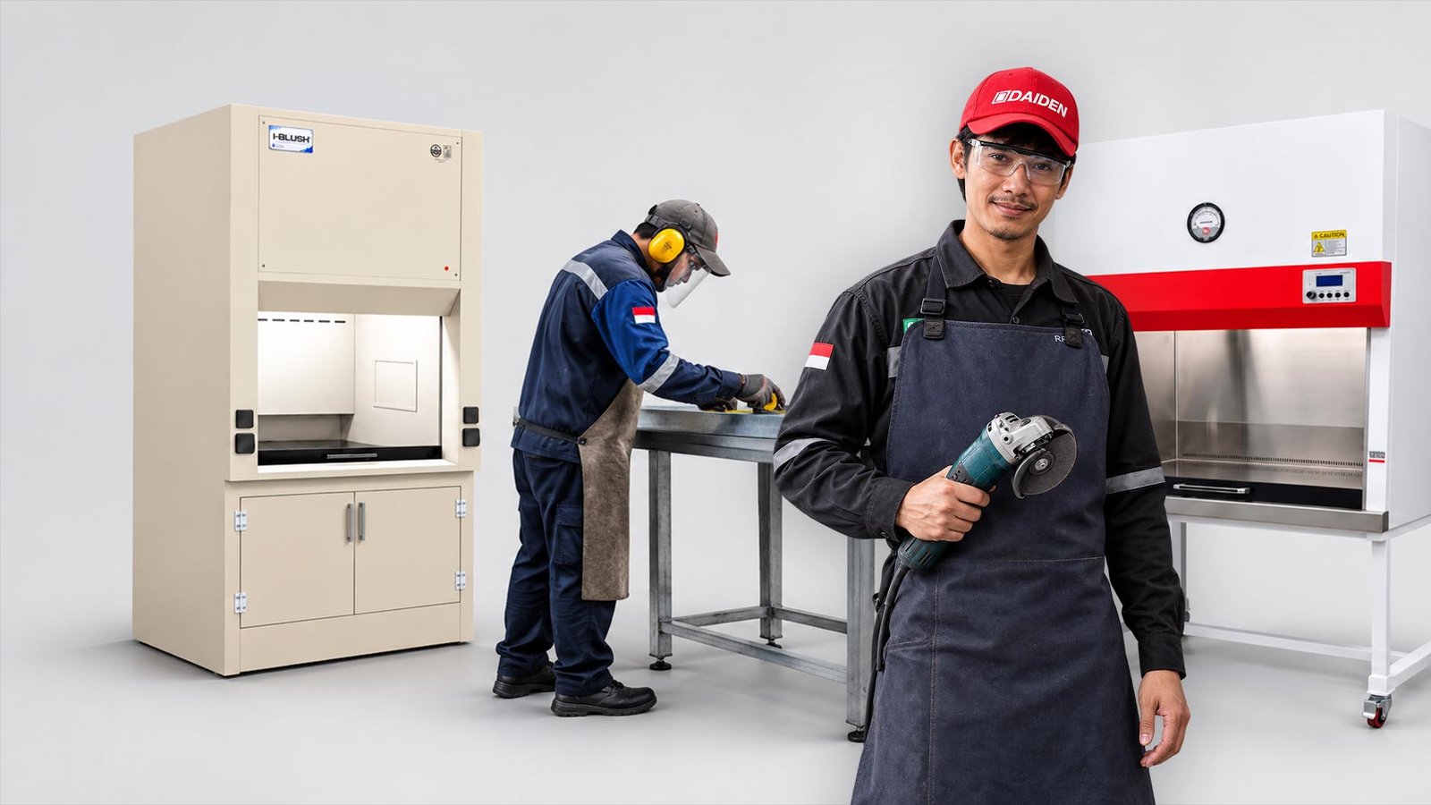 Fasilitas Manufaktur & Perakitan Meja Laboratorium LabPro